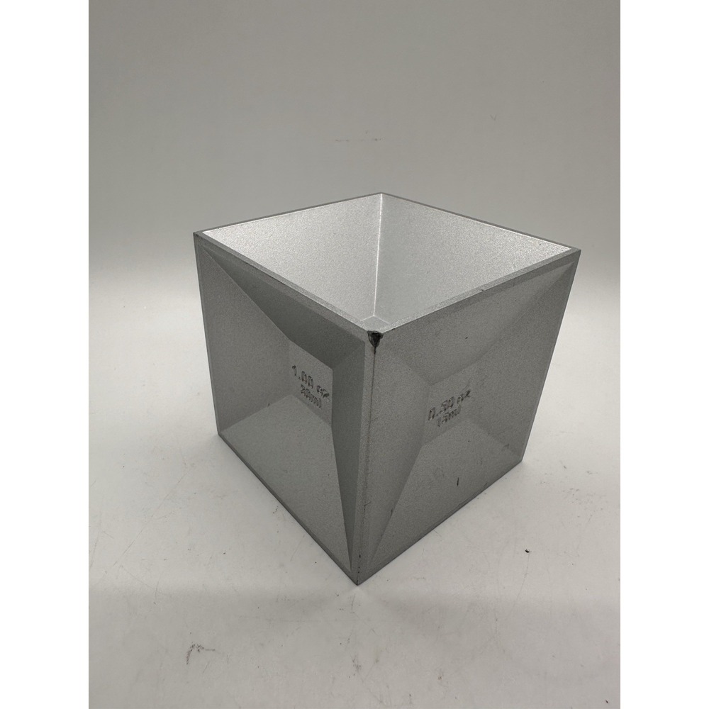 Kikkerland Aluminum Cube Jigger 6 Measure Cocktail Shot‎ Bar Tool Silver